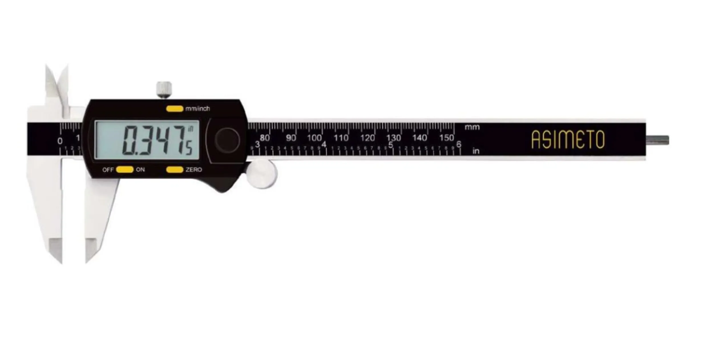 Fett 0-150mm Asimeto Yuvarlak Çubuklu Dijital Kumpas As-307262