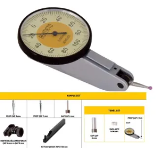 Fett 0,2mm Asimeto Yatay Komple Salgı Komparatör Saati As-501027