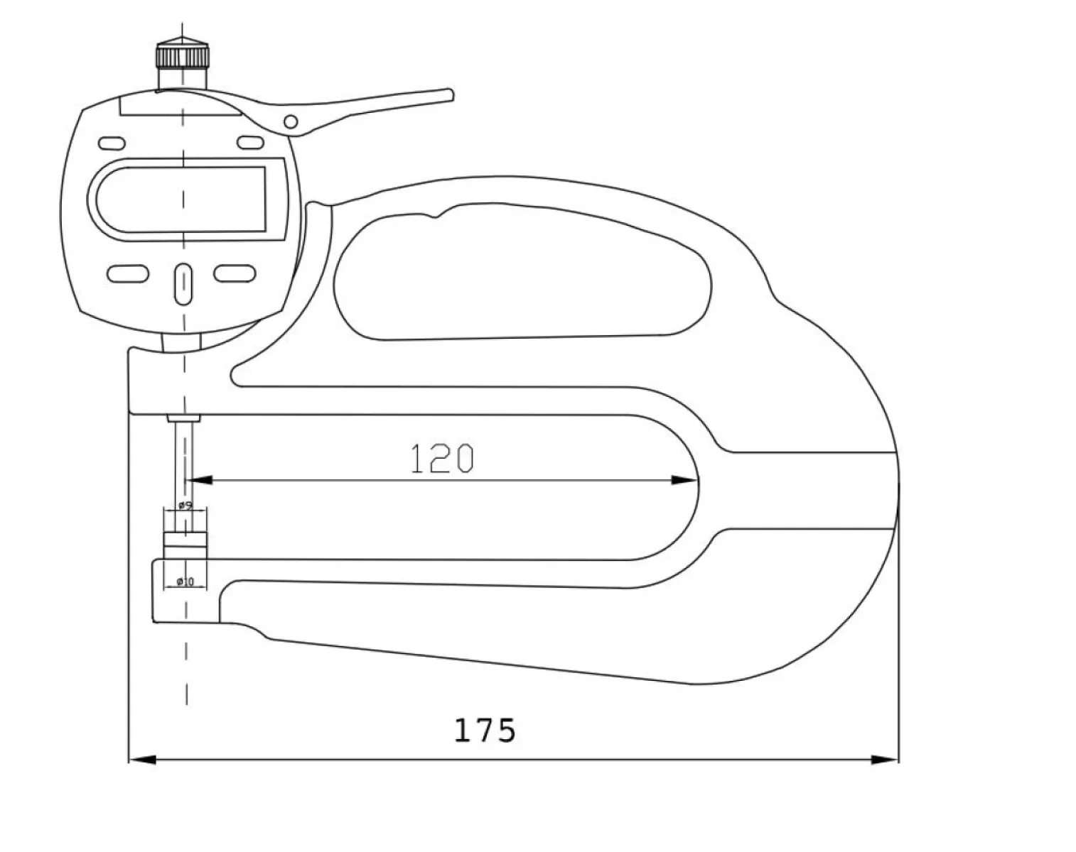 Fett 0-10mm Asimeto Saatli Kalınlık Komparatörü As-495010