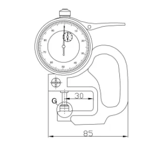 Fett 0-10mm Asimeto Dijital Kalınlık Komparatörü As-491010