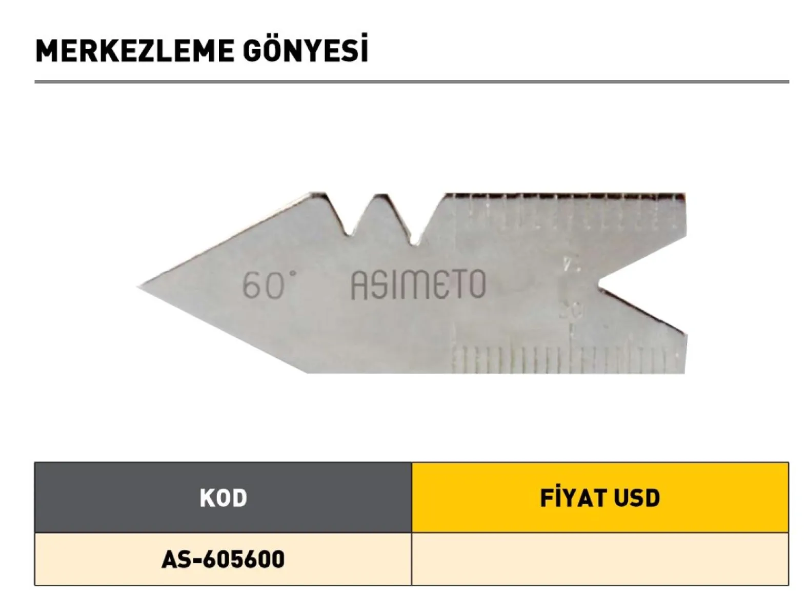 Fett 1-7mm Asimeto Radiyus Mastarı As-605420