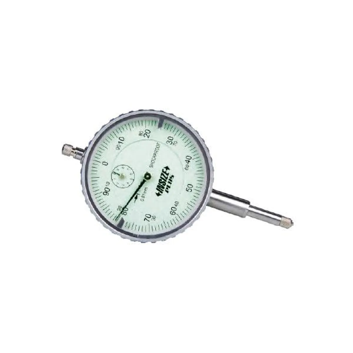 İnsize 10mm Darbeye Dayanıklı Komparatör Saati (Kulaklı Kapak), Hassasiyet: 0.01mm