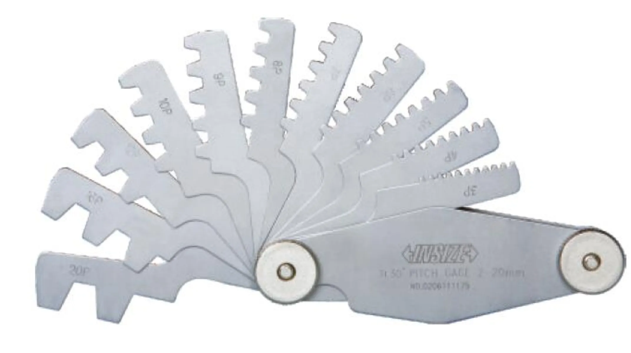 İnsize 2-20mm Diş Mastarı 30° Trapez Diş