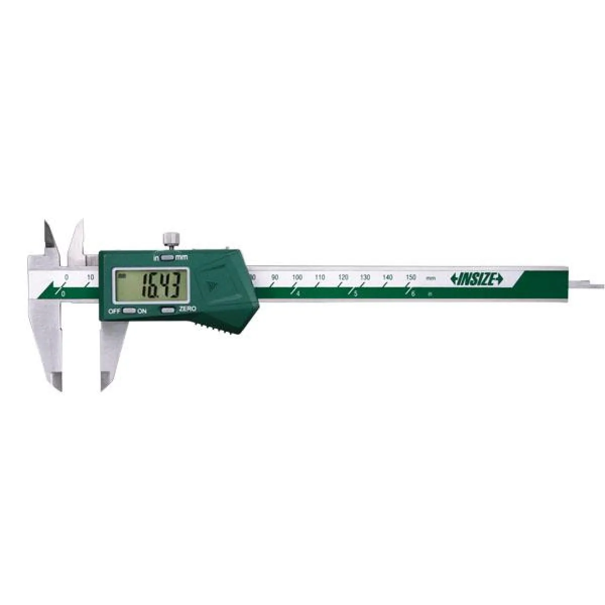 İnsize 0-150mm/0-6" Dijital Kumpas (Sürme Tekerleksiz), Hassasiyet: 0.01mm