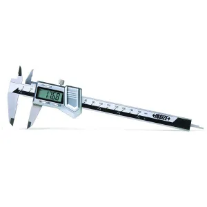 İnsize 0-150mm/0-6" Dijital Kumpas, Sert Çinko Kasa - Sürme Tekerleksiz