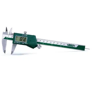 İnsize 0-150mm/0-6" Dijital Kumpas (Yuvarlak Derinlik Çubuklu), Hassasiyet: 0.01mm