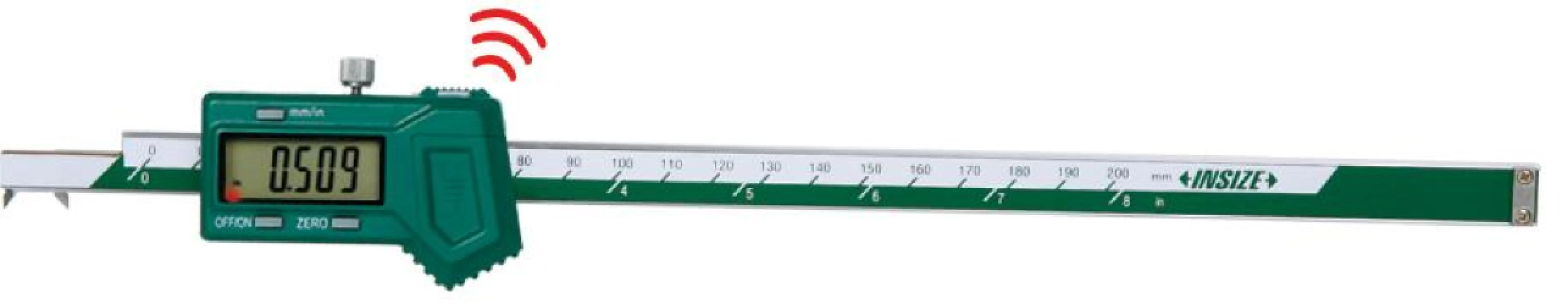 İnsize 4-300mm/0,16-12" Dijital Kancalı Kumpas (Kablosuz Veri Transferi), Hassasiyet: 0.01mm/0.0005"