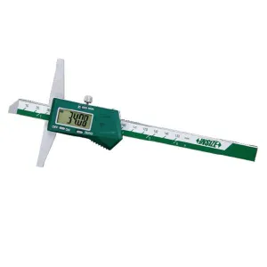 İnsize 0-500mm/0-20" Dijital Derinlik Kumpası, Hassasiyet: 0.01mm/0.0005"