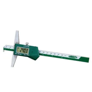 İnsize 0-300mm/0-12" Dijital Derinlik Kumpası Çengelli Model, Hassasiyet: 0.01mm