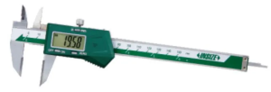 İnsize 0-150mm/0-6" Dijital Özel Kumpas Sabit Ağzı Kısa Model, Hassasiyet: 0.01mm