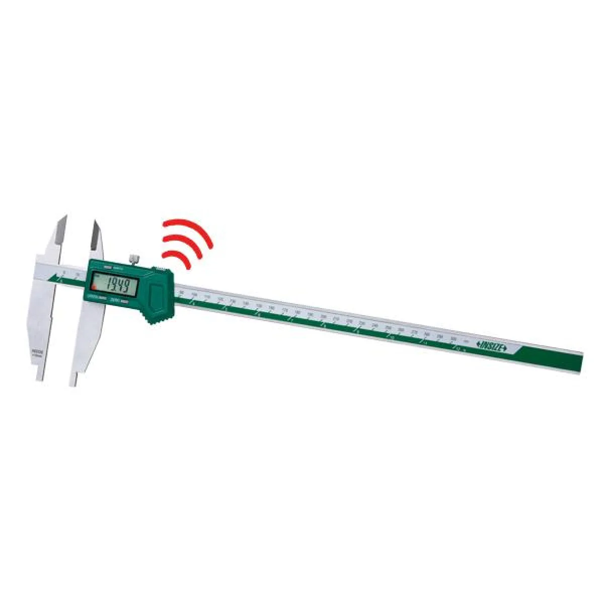 İnsize 0-300mm/0-12" Dijital Kumpas - Çift Çeneli, Çene Boyu 90mm (Kablosuz Veri Aktarımı), Hassasiyet: 0.01mm/0.0005"