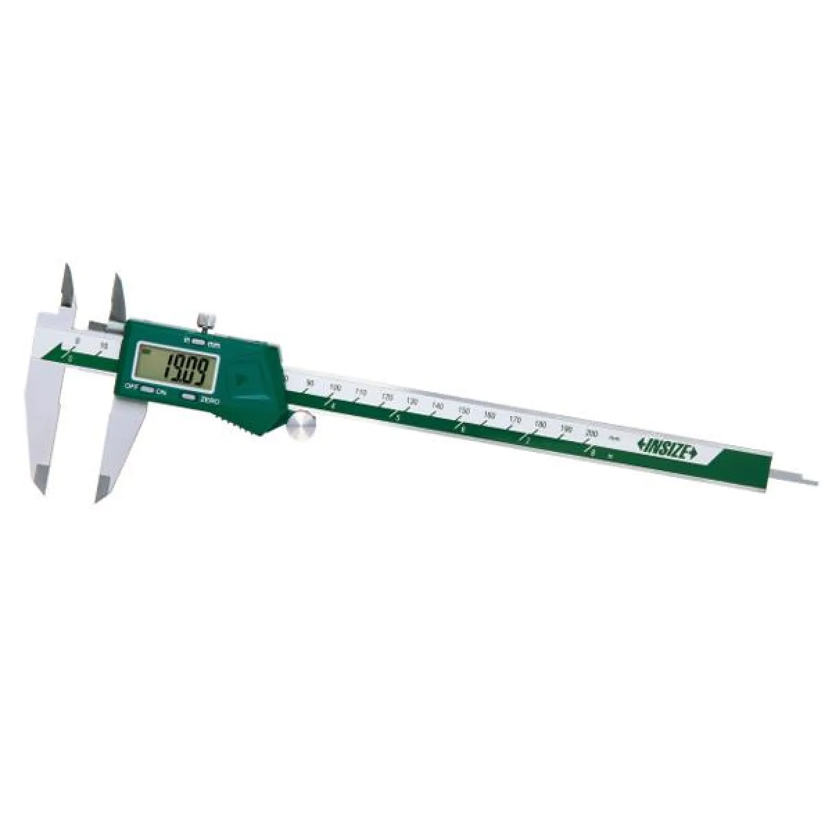 İnsize 0-300mm/0-12" Dijital Kumpas - Tek Yönlü Üst Çene (Aynı Yükseklikte Çeneler), Hassasiyet: 0.01mm/0.0005"