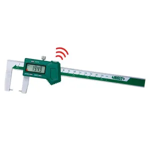 İnsize 0-200mm/0-8" Dijital Yuvarlak Uçlu Dış Kanal Kumpası (Dahili Kablosuz Veri Transferi), Hassasiyet: 0.01mm/0.0005"