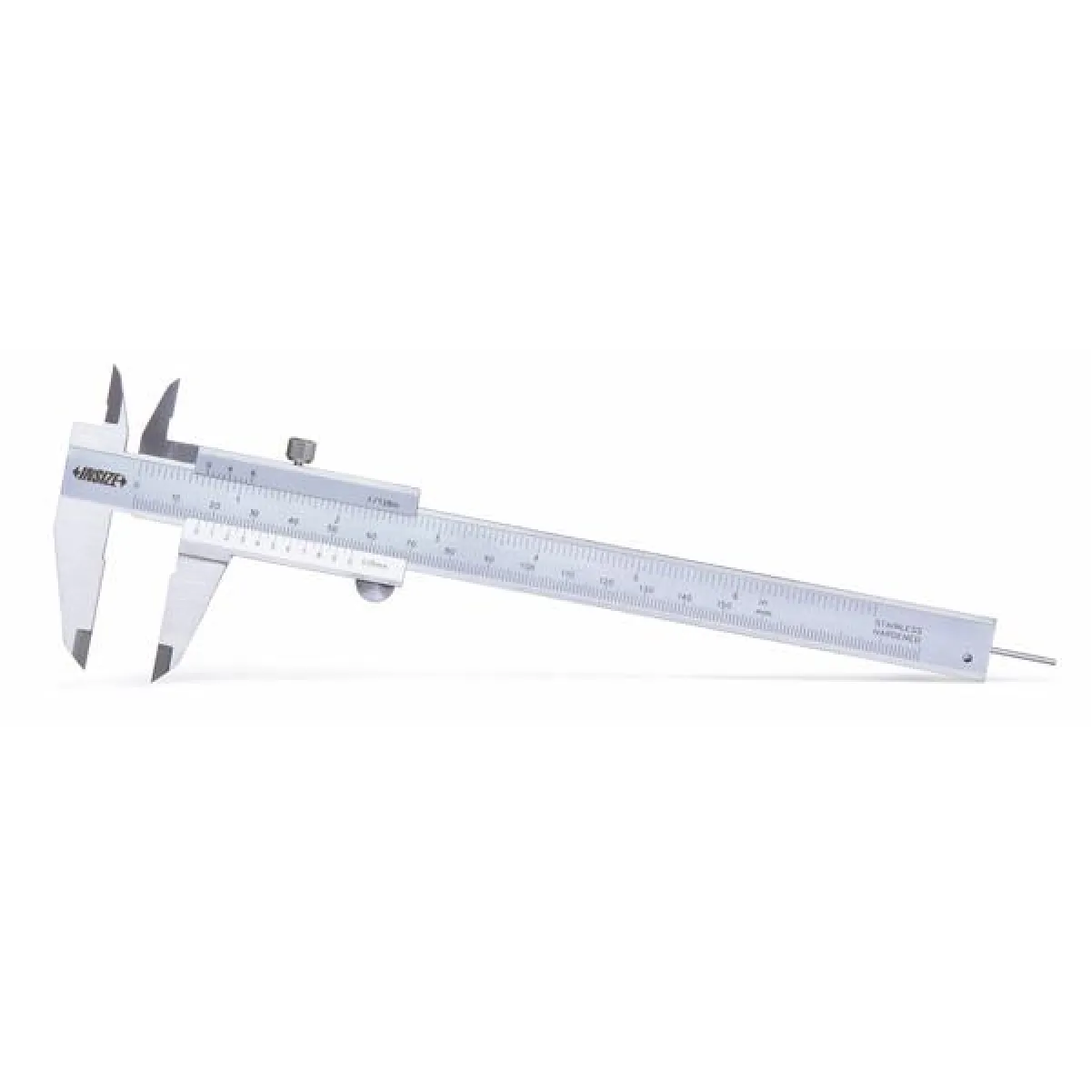 İnsize 0-150mm/0-6" Mekanik Kumpas (Yuvarlak Derinlik Çubuklu), Hassasiyet: 0.05mm/1/128"