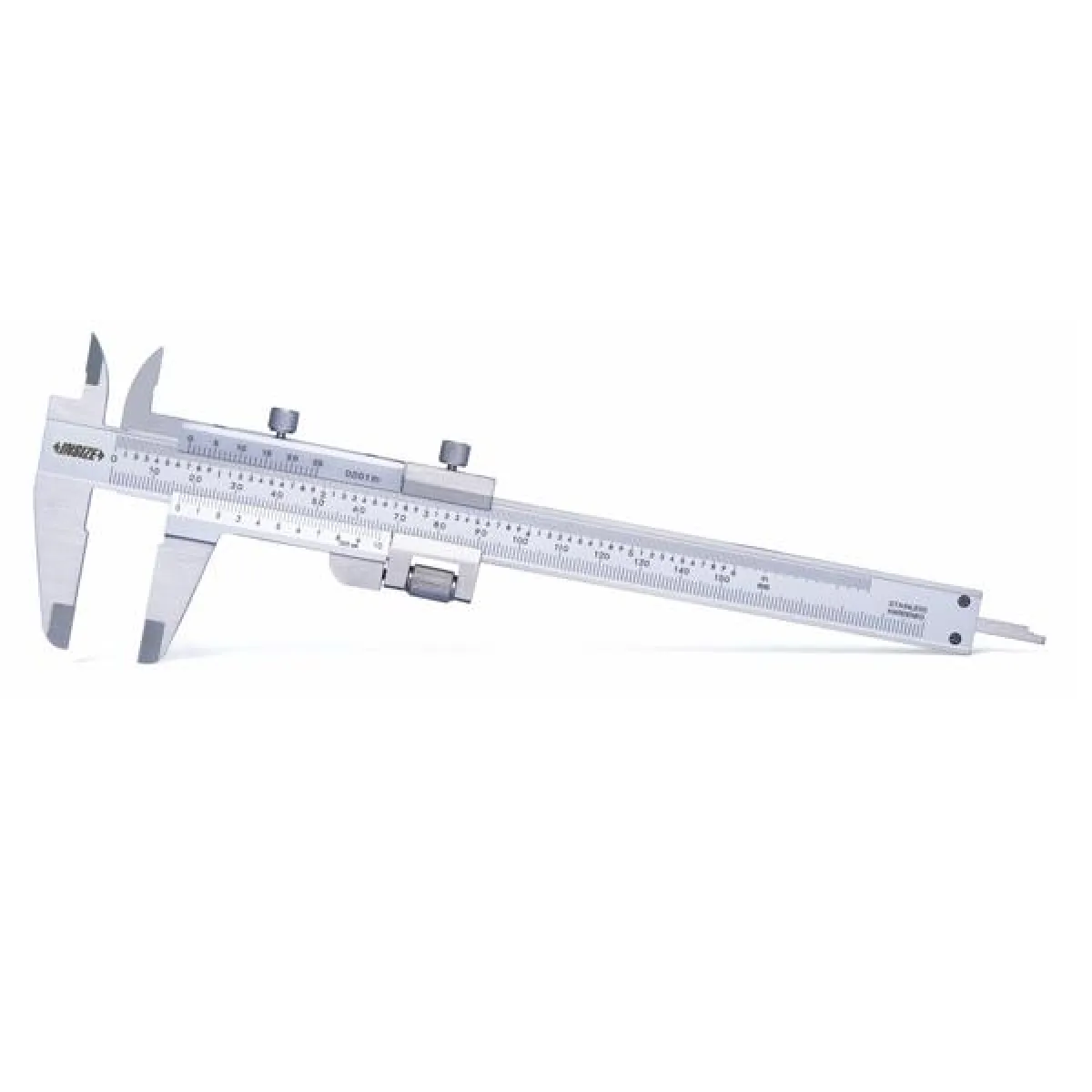 İnsize 0-130mm/0-5" Mekanik Kumpas Hassas Ayarlı, Hassasiyet: 0.02mm