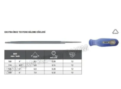 Tome Ekstra İnce Testere Bileme Eğesi 150mm