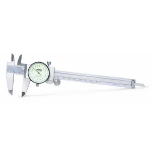 İnsize 0-150mm Saatli Kumpas, Hassasiyet: 0.02mm