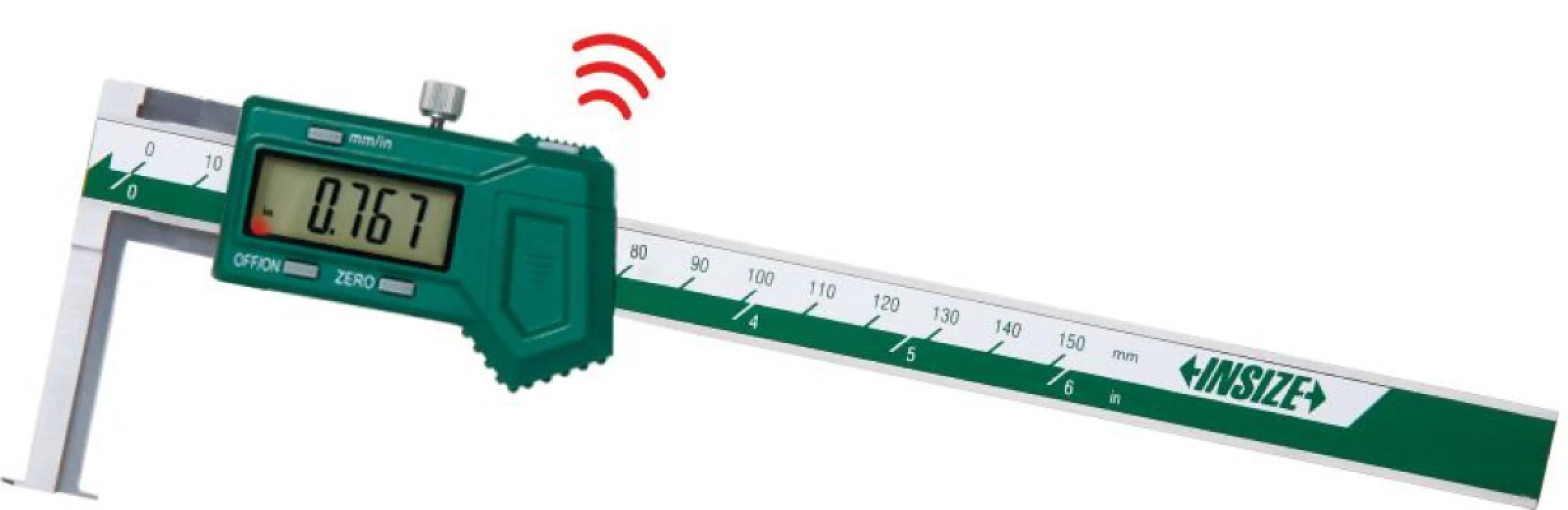 İnsize 11-150mm/0,43-6" Dijital İç Kanal Kumpası (İnce Ağızlı - Kablosuz Veri Transferi), Hassasiyet: 0.01mm/0.0005"
