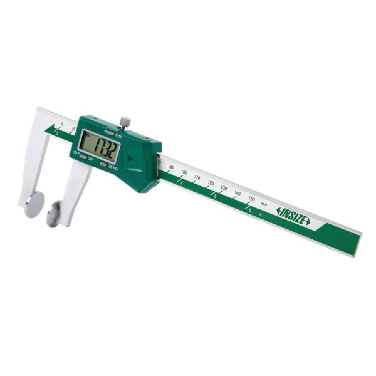 İnsize 0-150mm/0-6" Diijital Kumpas - Disk Ağızlı (Kablosuz Veri Aktarımı), Hassasiyet: 0.01mm/0.0005"