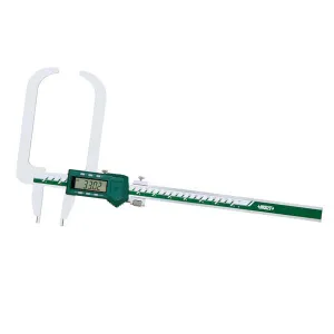 İnsize 0-300mm/0-12" Dijital Et Kalınlık Kumpası - Kavisli Yüzeyler İçin (Kablosuzveri Aktarımı), Hassasiyet: 0.01mm/0.0005"