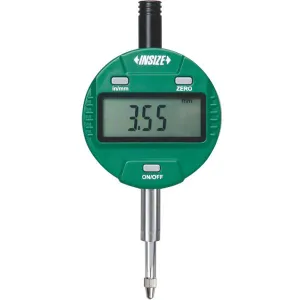 İnsize 12,7mm/0,5" Dijital Komparatör Saati, Kulaklı Kapaklı, Hassasiyet: 0,01mm/0,0005''