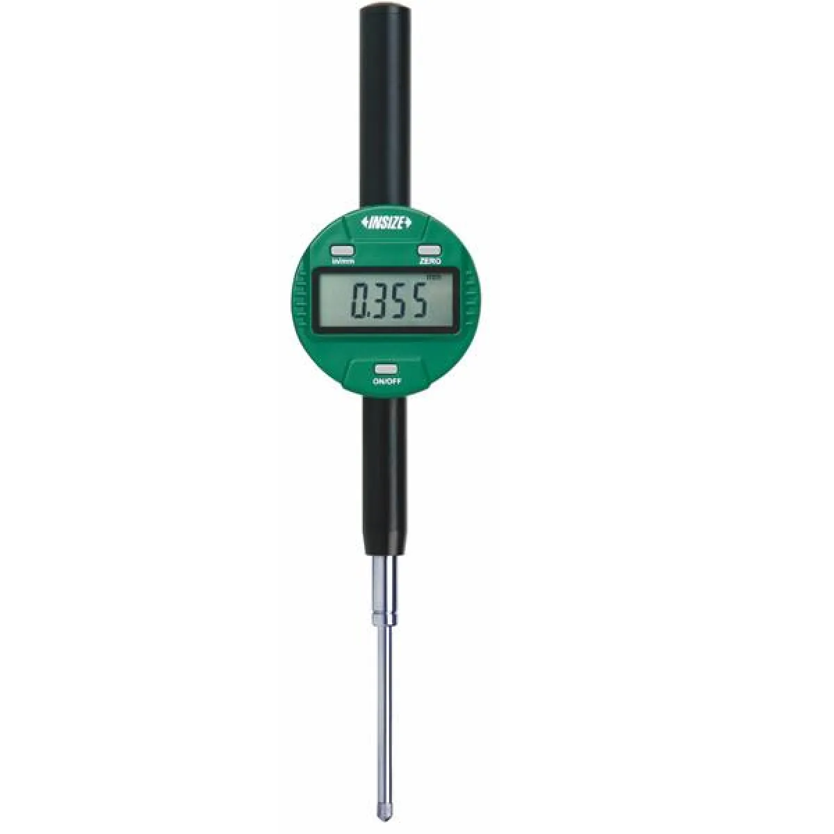 İnsize 50,8mm/2" Dijital Komparatör Saati, Düz Kapaklı, Hassasiyet: 0.01mm/0.0005"