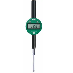İnsize 50,8mm/2" Dijital Komparatör Saati, Düz Kapaklı, Hassasiyet: 0.01mm/0.0005"