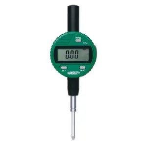 İnsize 25,4mm/1" Suya Dayanıklı Dijital Komparatör Saati, Ip54, Düz Kapaklı, Hassasiyet: 0.01mm/0.0005"
