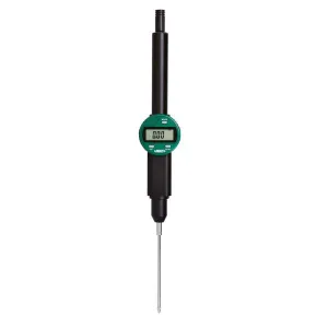 İnsize 100mm/4" Dijital Komparatör Saati, Düz Kapaklı - Uzun Çalışma Mesafeli, Hassasiyet: 0.001mm/0.00005"