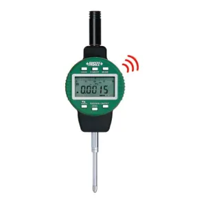 İnsize 1"/25,4mm Yüksek, Hassasiyet:li Dijital Komparatör Saati (Kablosuz Veri Aktarımı - Düz Kapak), Hassasiyet: .00002"/0.0005mm