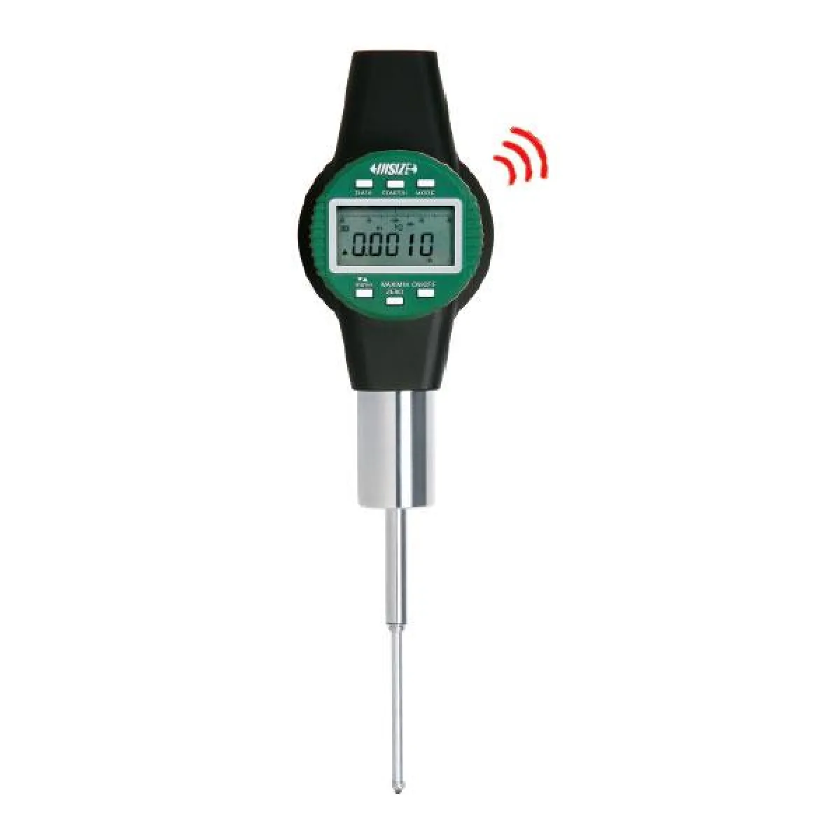 İnsize 2"/50,8mm Yüksek, Hassasiyet:li Dijital Komparatör Saati (Kablosuz Veri Aktarımı - Düz Kapak), Hassasiyet: .00002"/0.0005mm