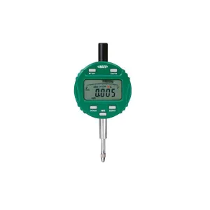 İnsize ,5"/12,7mm Dijital Komparatör Saati (Veri Aktarma Tuşlu Ve Işıklı Uyarı, Düz Kapak), Hassasiyet: .00005"/0.001mm