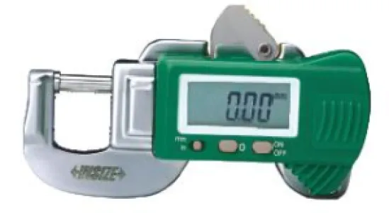 İnsize 0-12mm/0-0,5" Dijital Kalınlık Komparatörü Yatay Tip, Hassasiyet: 0.01mm
