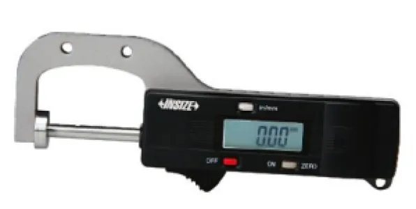 İnsize 0-25mm/0-1" Dijital Kalınlık Komparatörü Yatay Tip, Hassasiyet: 0.01mm Kod: 2167-25