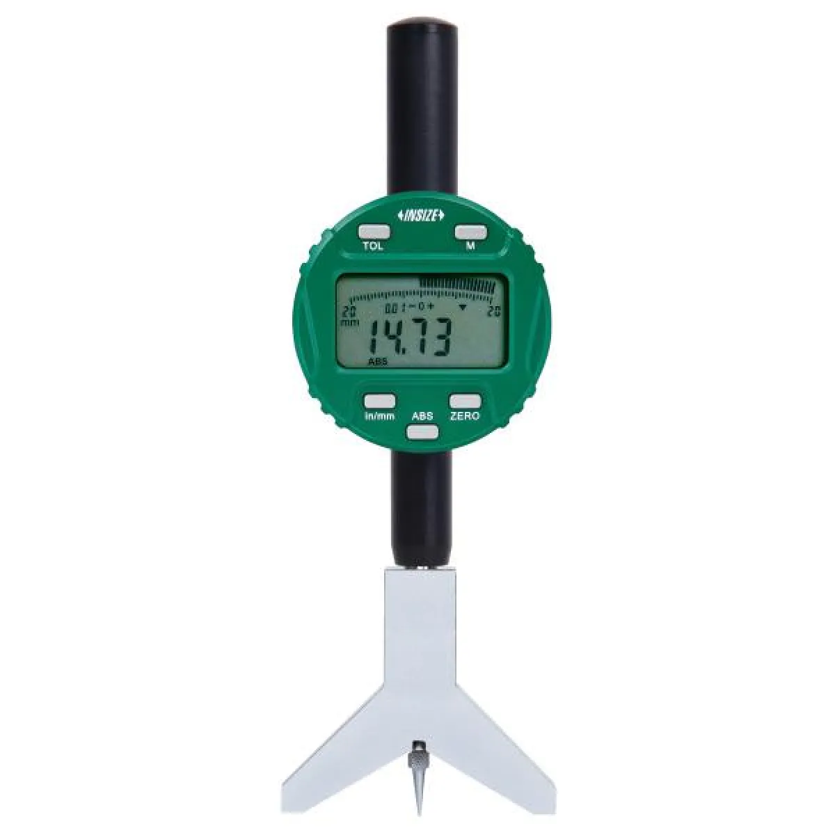 İnsize 0-25,4mm/0-1" Dijital Kama Yuvası Derinlik Komparatörü, Hassasiyet: 0.01mm/0.0005"