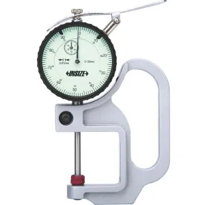 İnsize 0-30mm Saatli Kalınlık Ölçme Düz Uçlu, Hassasiyet: 0.01mm