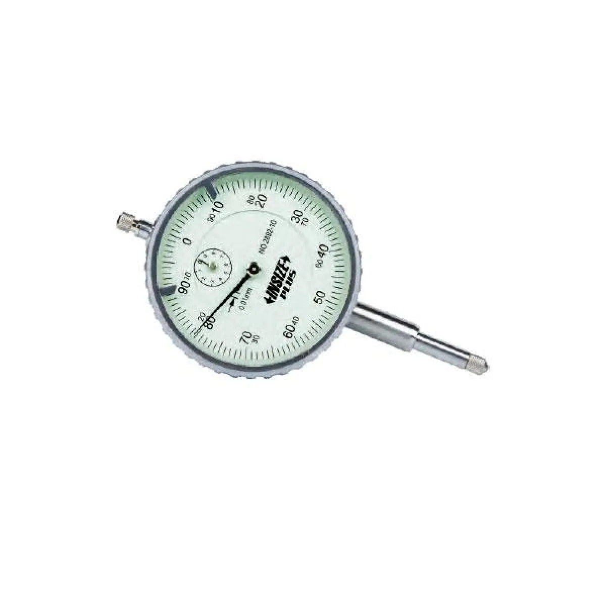 İnsize 10mm Komparatör Saati (Düz Kapaklı), Hassasiyet: 0.01mm