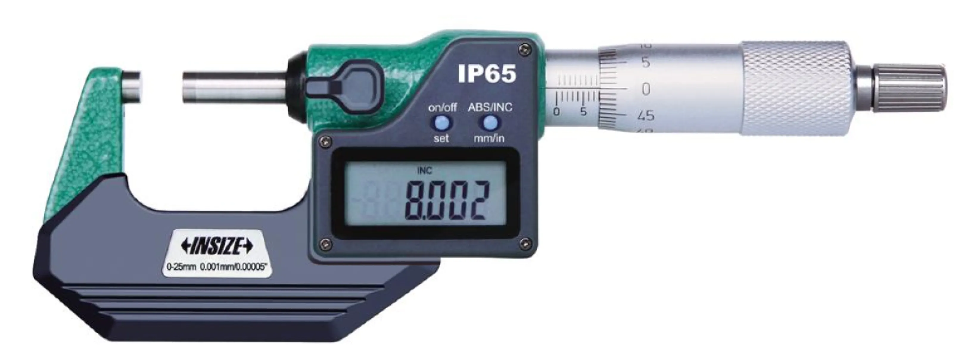 İnsize 275-300mm/11-12" Dijital Mikrometre Üç Tuşlu, Ip65 Korumalı Bilgi Çıkşlı, Hassasiyet: 0.001mm