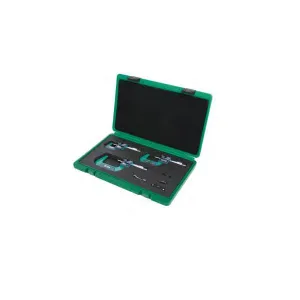 İnsize 0-75mm/0-3" Dijital Mikrometre Set Üç Tuşlu, Ip54, Hassasiyet: 0.001mm