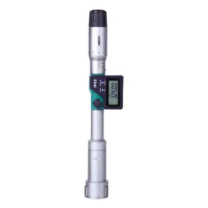 İnsize 16-20mm Dijital Üç Ayaklı İç Çap Mikrometresi Ayak Boyu 80mm, Hassasiyet: 0,001mm