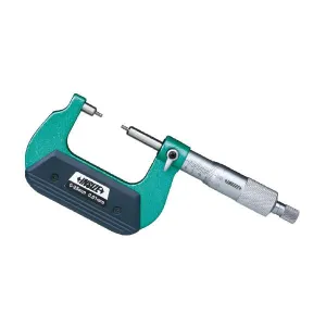İnsize 50-75mm Mekanik Mikrometre Kademeli Ölçüm Uçlu 2X5mm, Hassasiyet: 0.01mm