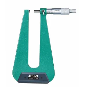 İnsize 0-25mm Mekanik Derin Boğazlı Mikrometre ( Sac Plaka ) 155mm, Hassasiyet: 0.01mm Kod: 3239-253F
