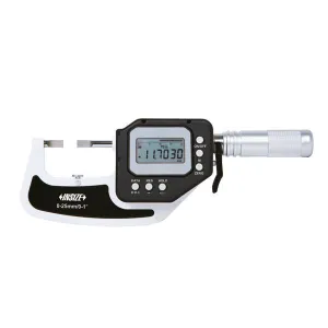 İnsize 50-75mm/2-3 Yüksek, Hassasiyet:li Dijital Bıçak Ağızlı Mikrometre / Pasometre (Dahili Kablosuz Veri Aktarımı), Hassasiyet: 0.0002mm/0.00001"