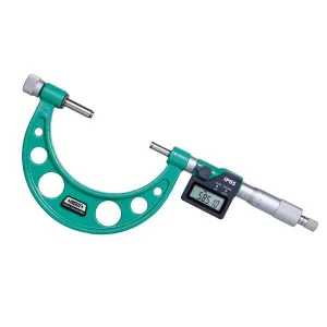 İnsize 150-300mm/6-12" Dijital Dış Çap Mikrometresi Değişebilir Uçlu, Hassasiyet: 0.001mm