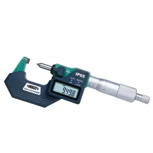 İnsize 0-25mm/0-1" Dijital Mikrometre İğne Uçlu, Hassasiyet: 0.001mm/0.00005"
