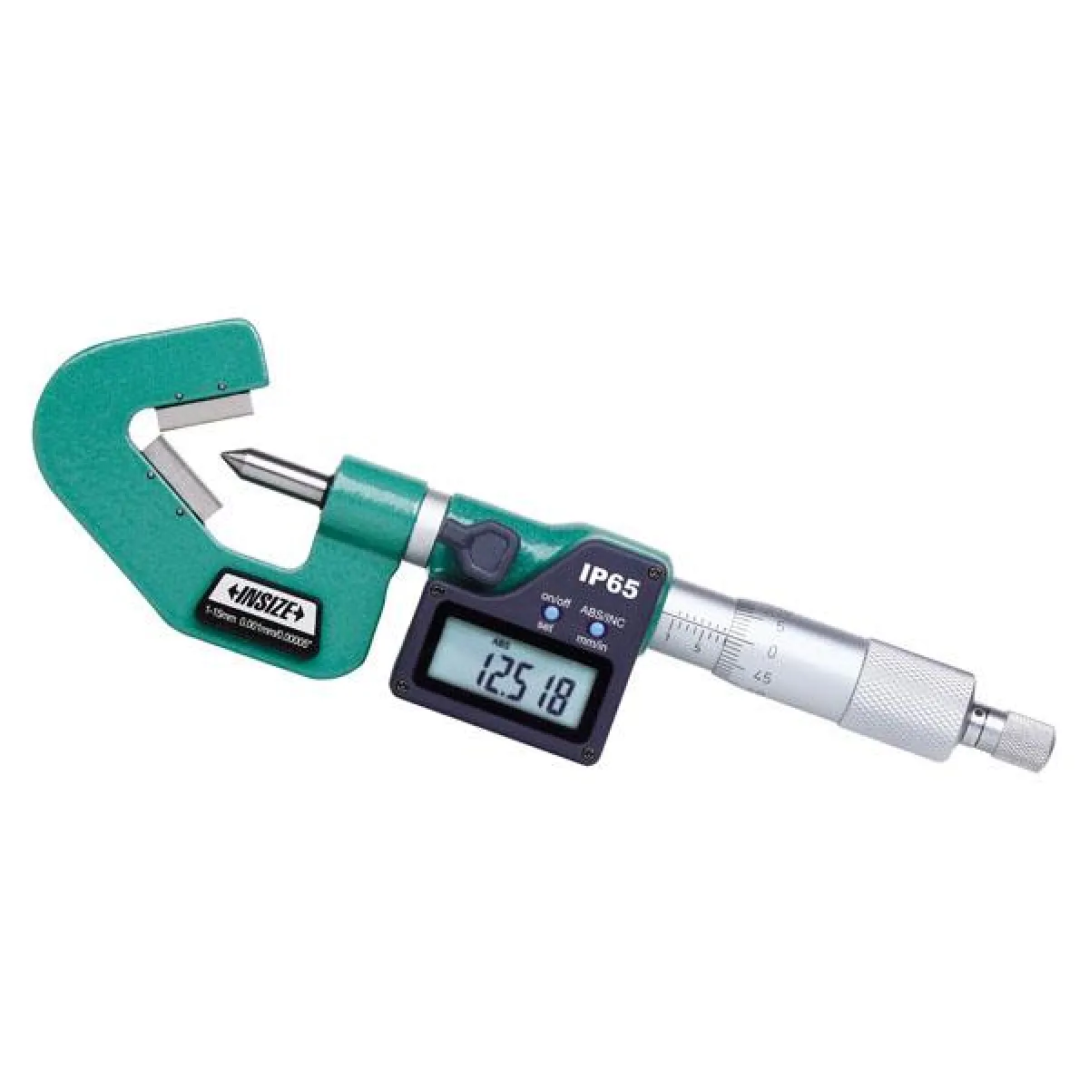 İnsize 25-45mm/1,0-1,8" Dijital V Ağızlı Mikrometre 5 Ağızlı, Hassasiyet: 0.001mm/0.00005"