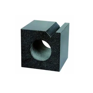 İnsize 200X200X200mm Granit Kare Gönye, V Kanallı