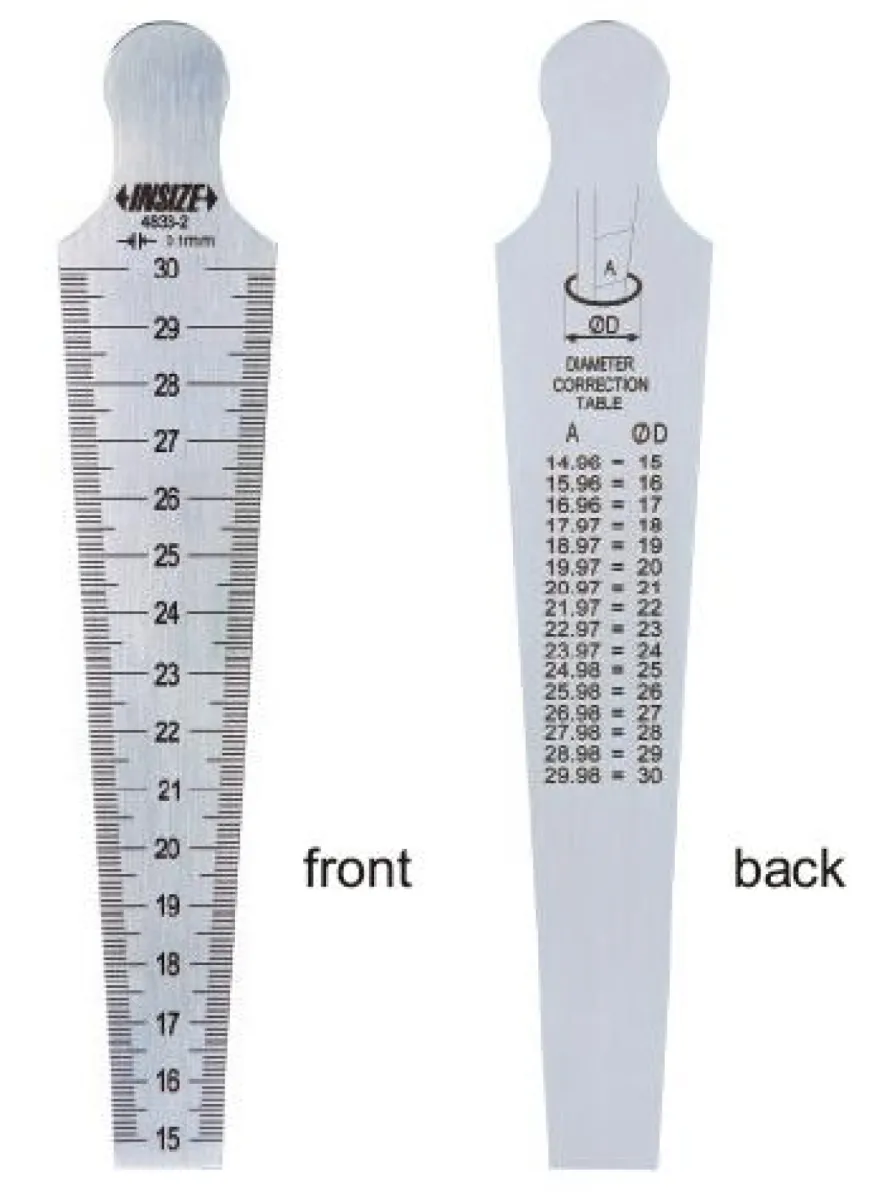 İnsize 30-45mm (1-3/16“~1-3/4”) Konik Cetvel, Hassasiyet: 0.1mm (1/64")