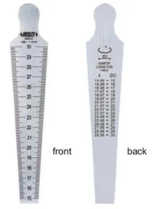 İnsize 30-45mm (1-3/16“~1-3/4”) Konik Cetvel, Hassasiyet: 0.1mm (1/64")