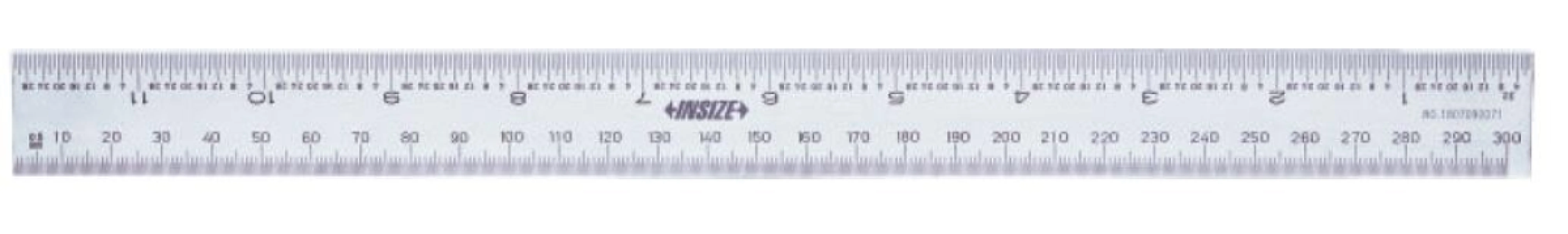 İnsize 300mm/12" Çelik Cetvel Bükülmez Tip
